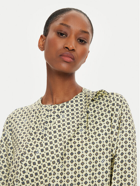 Tommy Hilfiger Tommy Hilfiger Rochie tip cămașă WW0WW42318 Galben Relaxed Fit