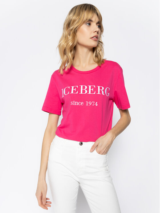 Iceberg Iceberg Marškinėliai 20EI1P0F09A6331 Rožinė Regular Fit