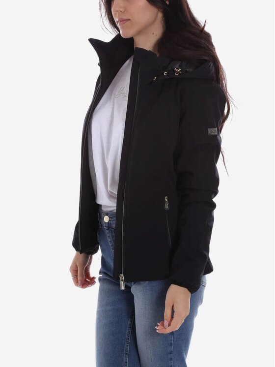 Yes Zee Yes Zee Giubbotto piumino Giubbino donna Nero Regular Fit