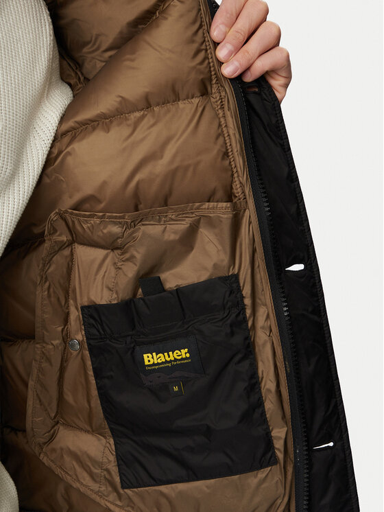 Blauer Blauer Kurtka puchowa Carver 26WBLUK03050 Czarny Regular Fit