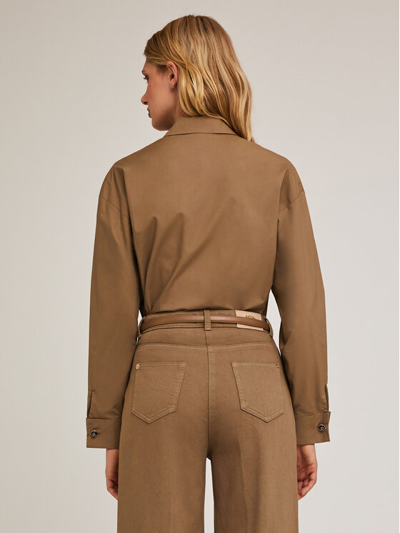 Motivi Motivi Camicia 5198Q000744N022 Marrone Regular Fit