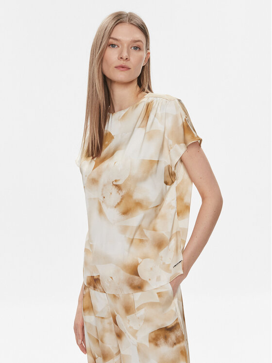 Calvin Klein Calvin Klein Bluse K20K206888 Beige Regular Fit
