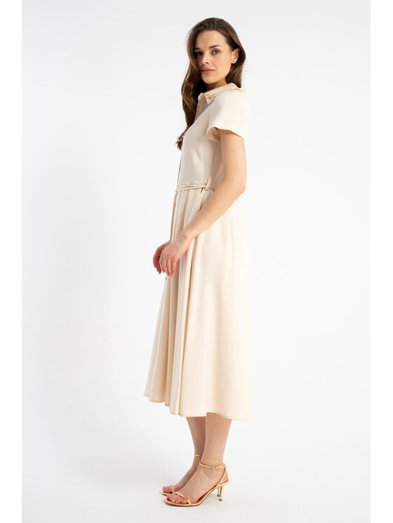 CLICK CLICK Φόρεμα πουκάμισο 70-848 Μπεζ Regular Fit