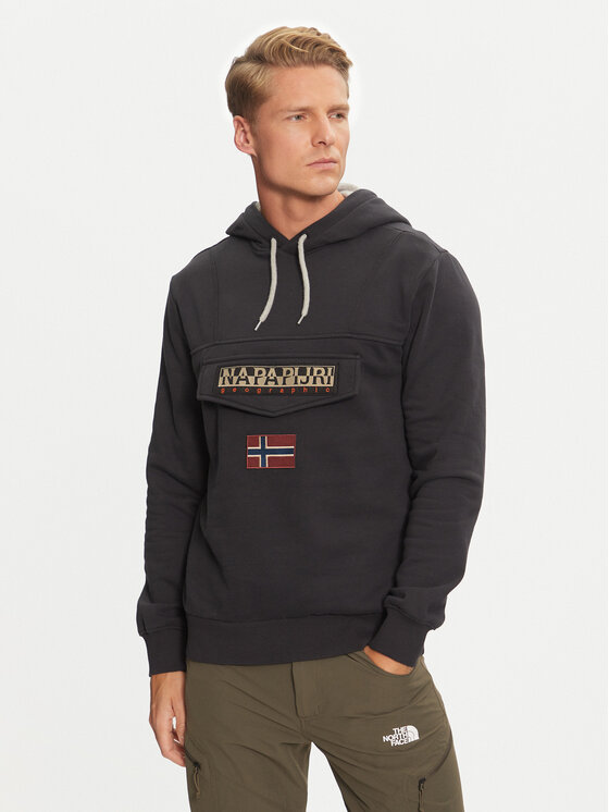 Napapijri Napapijri Felpa Burgee NP0A4I9B Nero Regular Fit