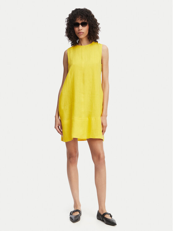 Marella Marella Лятна рокля Curzia 2413221074 Жълт Regular Fit