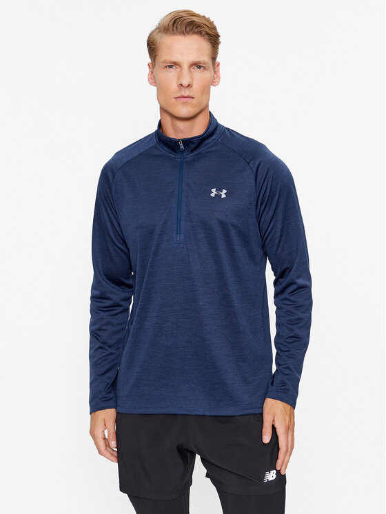 Under Armour Majica Dugih Rukava Ua Tech 2.0 1/2 Zip 1328495 Plava Loose Fit