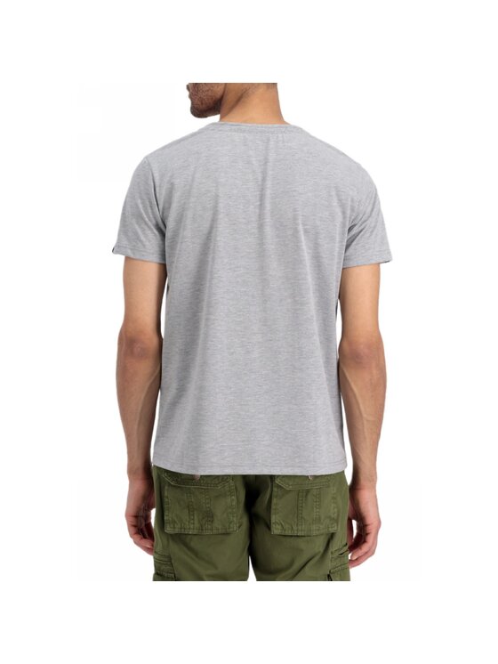 Alpha Industries Alpha Industries Tričko AI.106513-17-S Sivá Basic Fit