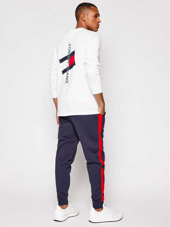 Tommy Jeans S dlhými rukávmi Tjm Vertical Logo DM0DM10241 Biela Regular Fit  • Modivo.sk