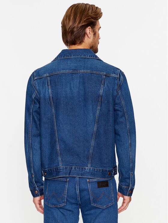 Wrangler Wrangler Geacă de blugi 124Mj 112341043 Albastru Regular Fit