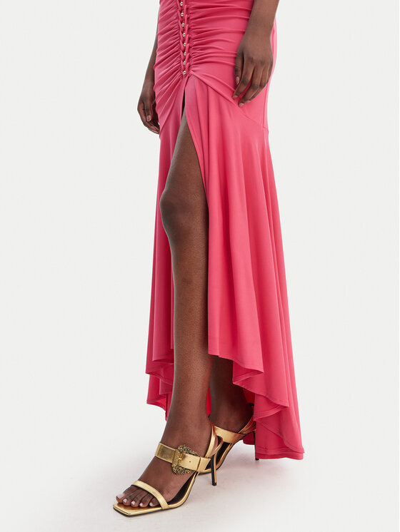 Just Cavalli Just Cavalli Kokteilinė suknelė 80PAOB01 CJB04 Rožinė Slim Fit