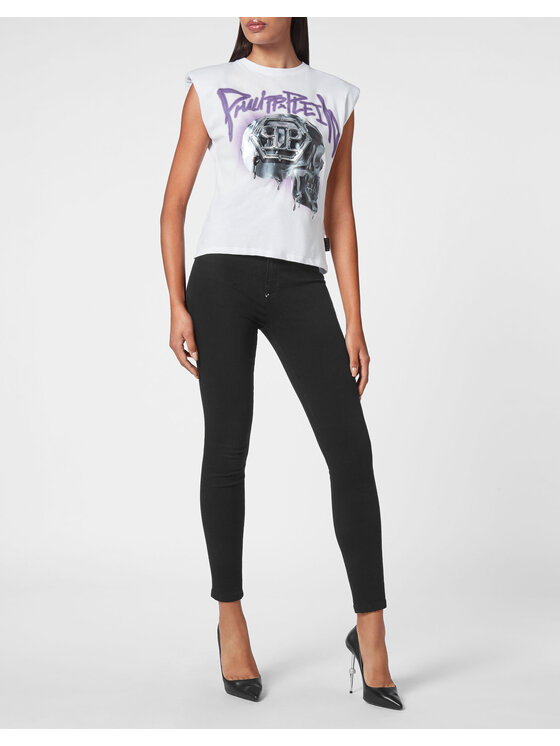 PHILIPP PLEIN PHILIPP PLEIN Smanicato 3105 Bianco Skin Tight Fit