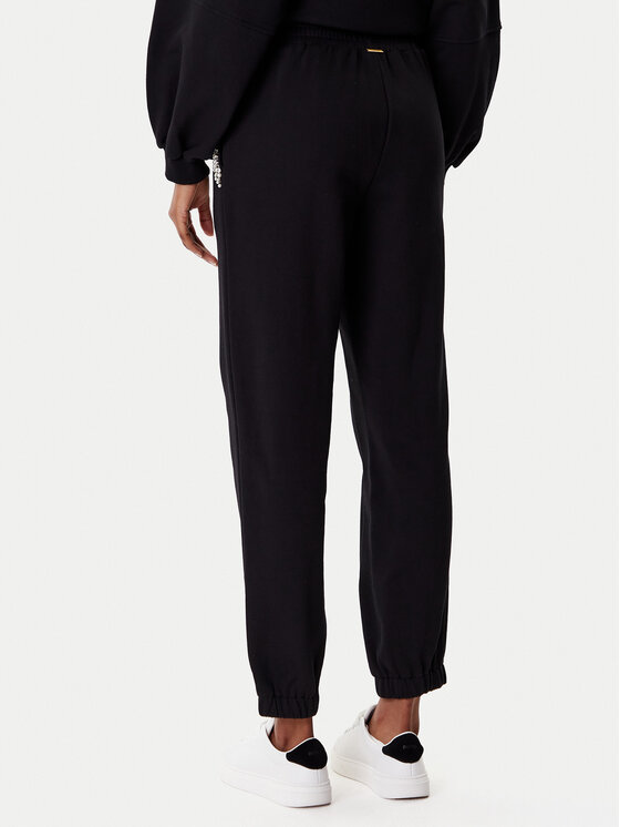 TWINSET TWINSET Spodnie dresowe 252LI2MDD Czarny Regular Fit