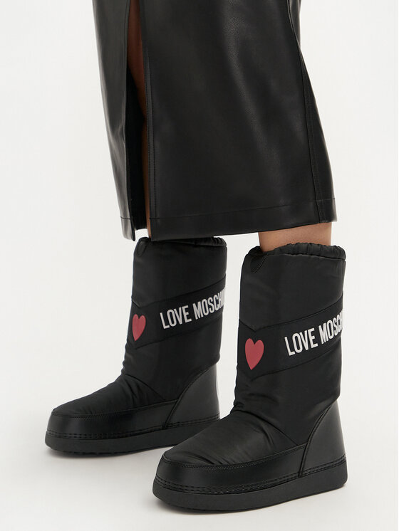 LOVE MOSCHINO LOVE MOSCHINO Čizme za snijeg JA24032G1LISA000 Crna