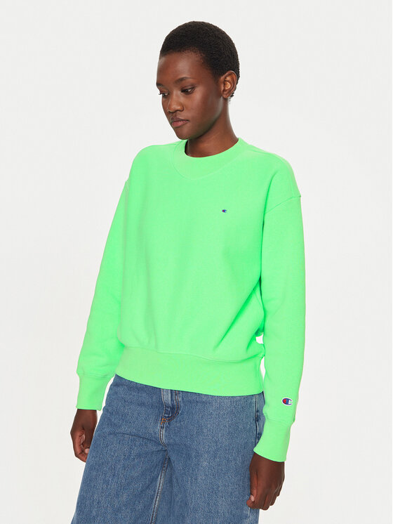 Champion Felpa 116240 Verde Loose Fit Modivo