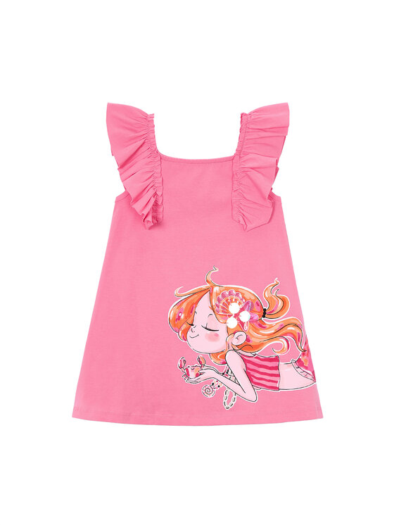 Mayoral Mayoral Vestito estivo 3943 Rosa Regular Fit