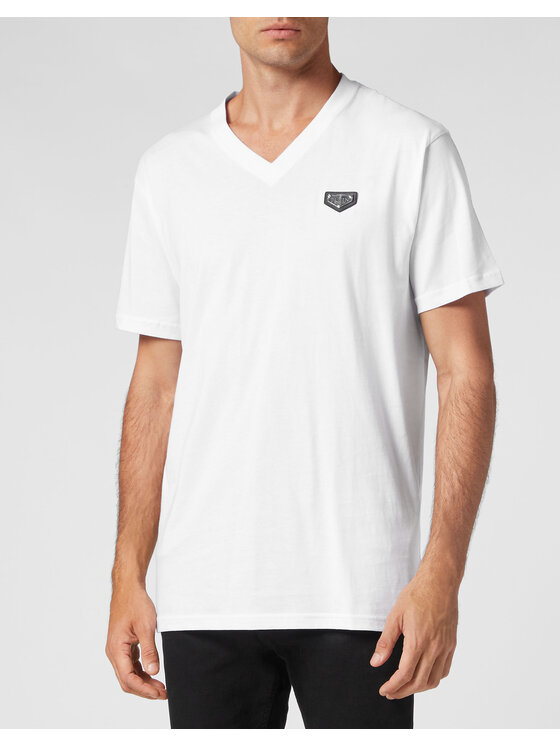 PHILIPP PLEIN PHILIPP PLEIN T-Shirt 265 Biały Regular Fit