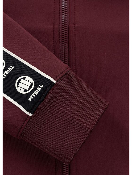 PITBULL PITBULL Bluza VERONA Bordowy Regular Fit