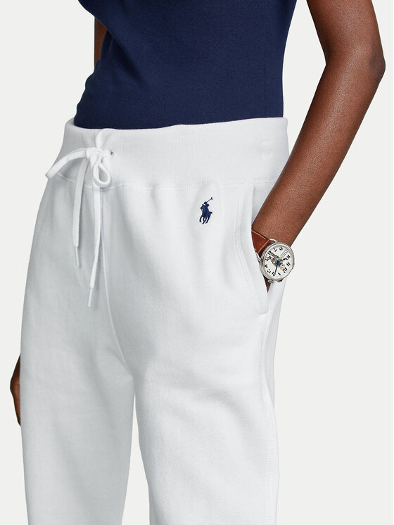 Polo Ralph Lauren Polo Ralph Lauren Spodnji del trenirke Akl 211794397002 Bela Regular Fit