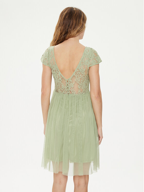 Vila Vila Rochie cocktail Ulricana 14083836 Verde Regular Fit