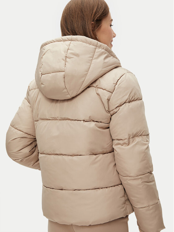 Pieces Pieces Kurtka zimowa 17115626 Beżowy Regular Fit