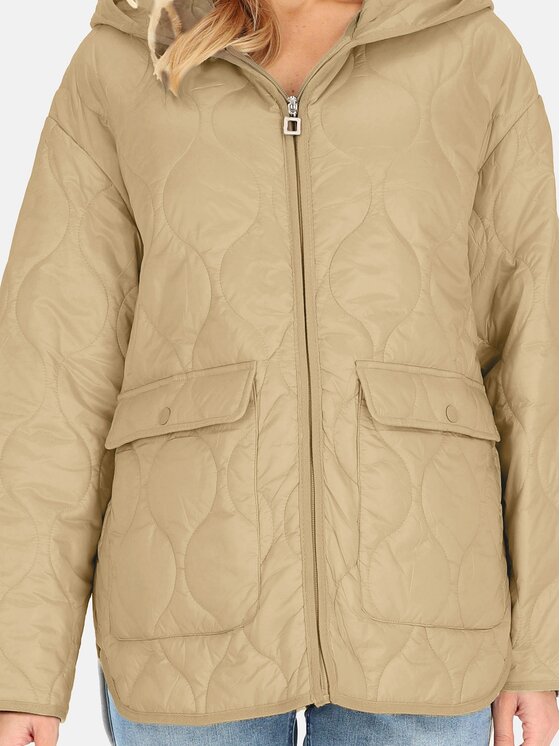 Perso Perso Dámská bunda BLE251046F Béžová Regular Fit