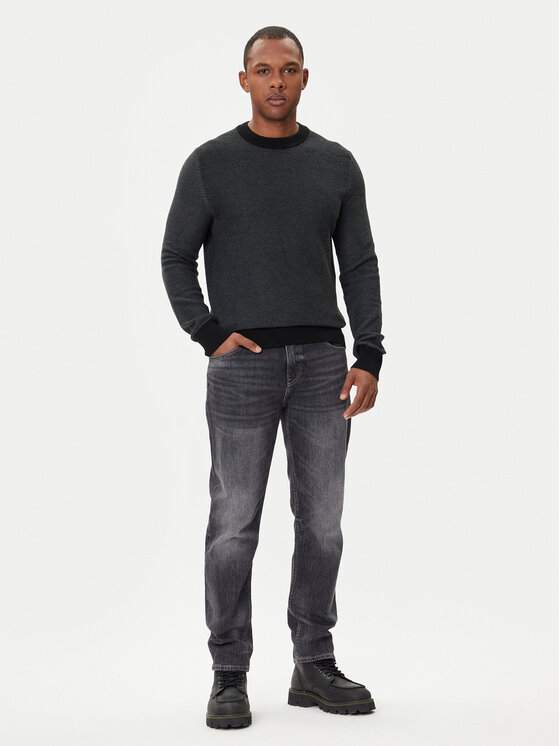 BOSS BOSS Džemper Klapok 50548673 Crna Regular Fit