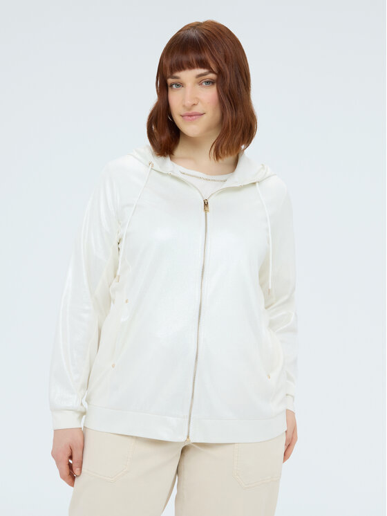Fiorella Rubino Fiorella Rubino Bluza G833L008908N011 Biały A-Line Fit