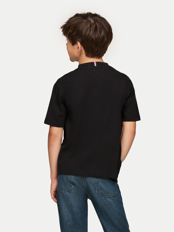 Tommy Hilfiger Tommy Hilfiger T-Shirt Essential KB0KB08575 D Schwarz Regular Fit