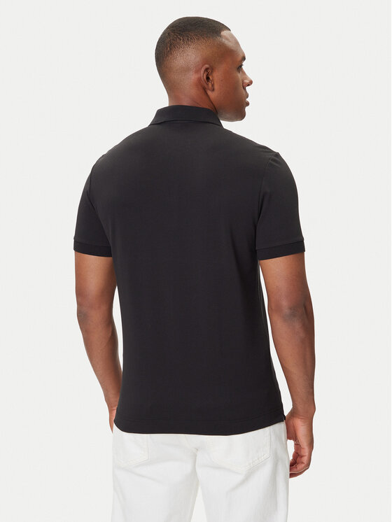 Lacoste Lacoste Тениска с яка и копчета PH5522 Черен Regular Fit