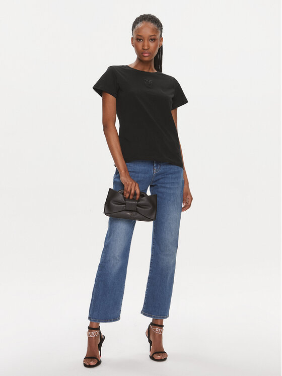 PINKO Pinko T-Shirt 100355 A1NW Schwarz Regular Fit
