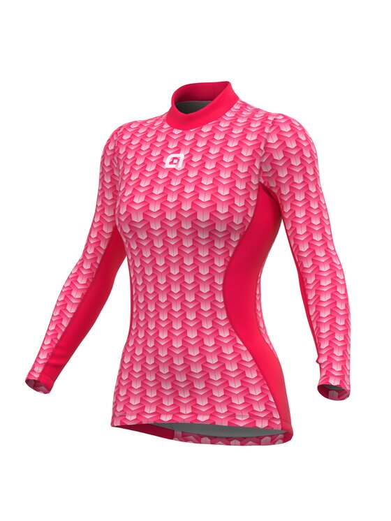 Koszulka techniczna Alé Cycling, Rozmiar L/XL, Różowa, Cubes