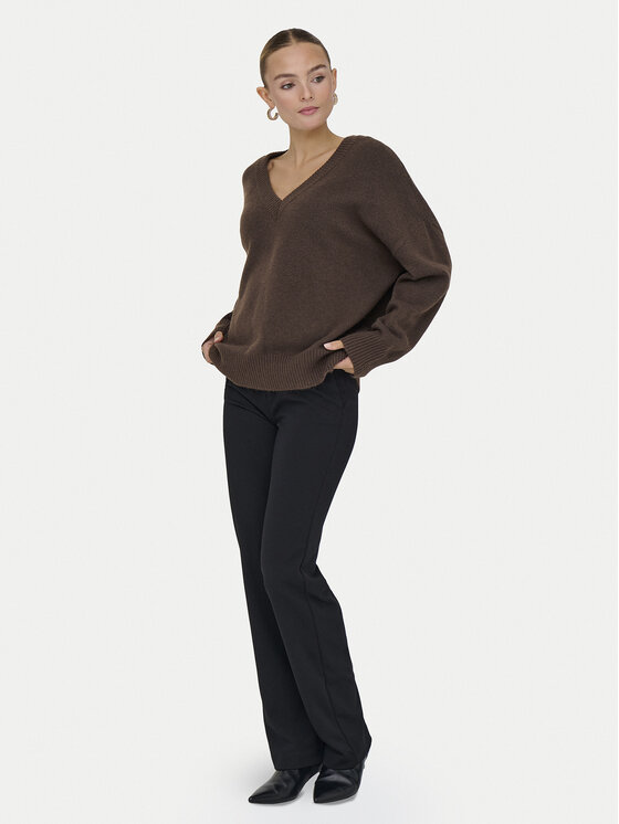 ONLY ONLY Svetr Mari 15360940 Hnědá Loose Fit