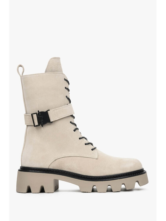 Estro Estro Μποτάκια ER00112083 Μπεζ