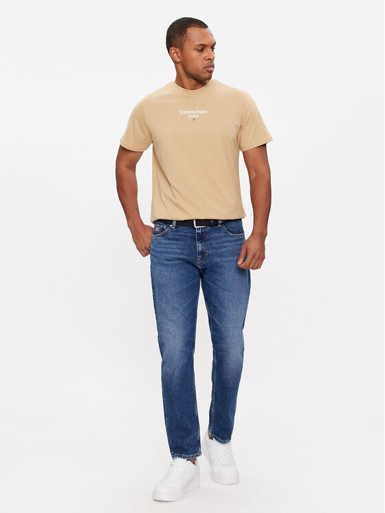 Tommy Jeans Tommy Jeans T-shirt 85 Entry DM0DM18569 Beige Regular Fit