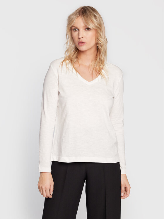 s.Oliver s.Oliver Särkpluus 2122512 Valge Relaxed Fit