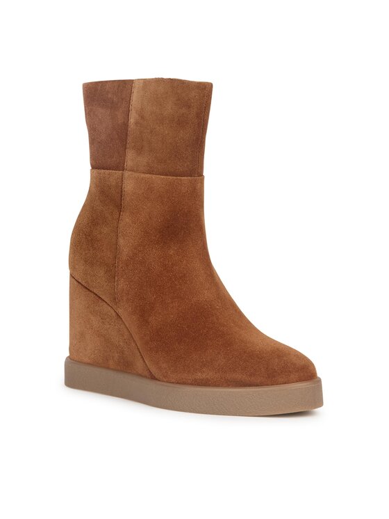 Geox Geox Členková obuv D Elidea Wedge D36VQB 00022 CD500 Hnedá
