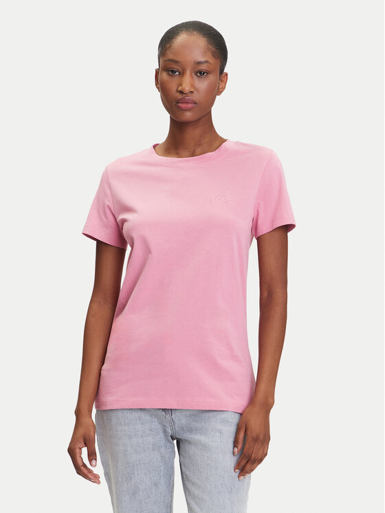 BOSS BOSS Póló C_Esogo_1 50506973 Rózsaszín Slim Fit