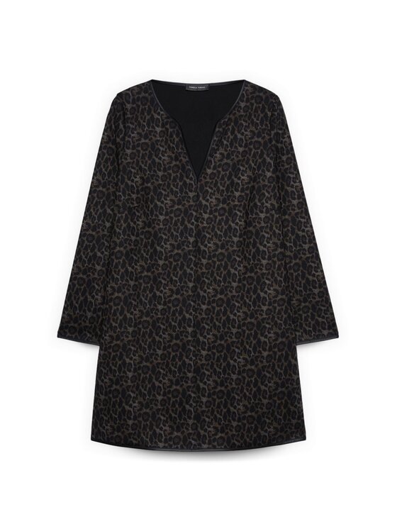 Fiorella Rubino Fiorella Rubino Vestito da giorno 7031T001675N0V2 Nero Regular Fit