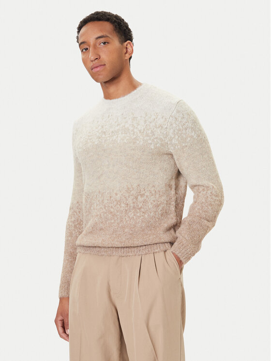 Guess Guess Sweater M5BR39 Z0932 Világos bézs Regular Fit