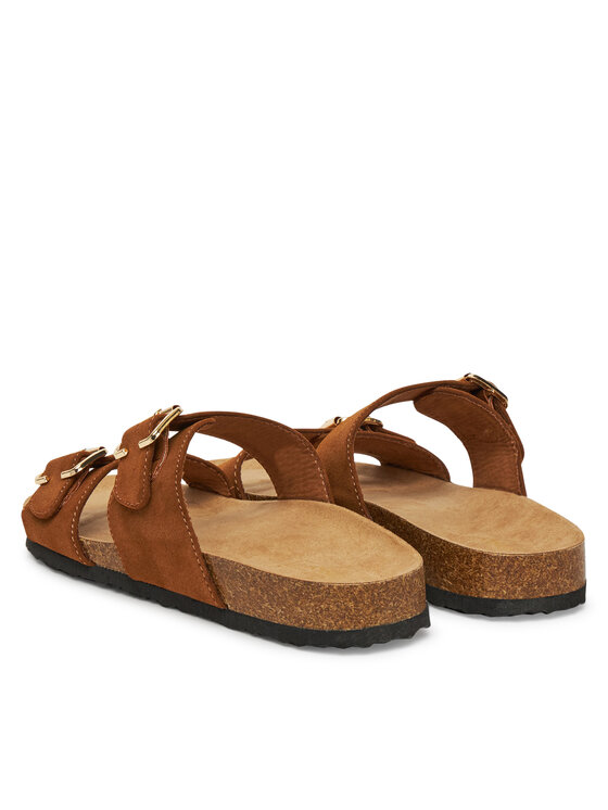 ONLY Shoes ONLY Shoes Papucs Onlmaxi-13 Pu Strap Buckle 15331392 Barna