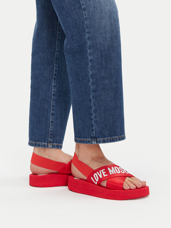 LOVE MOSCHINO Sandale JA16214G0MIX5500 Roșu