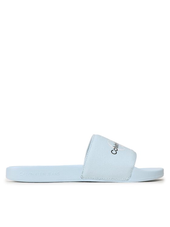 Calvin Klein Jeans Calvin Klein Jeans Nazouváky Slide Monogram Co YW0YW00103 Světle modrá