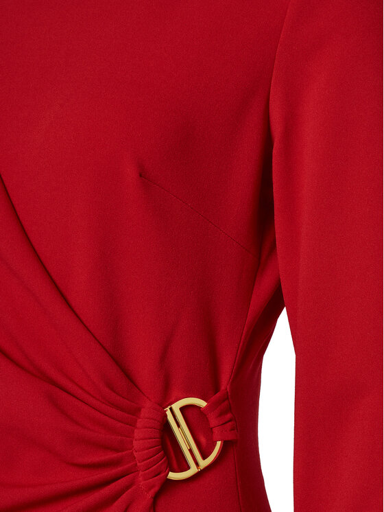 DKNY DKNY Cocktail obleka DD4H1242 Rdeča Slim Fit