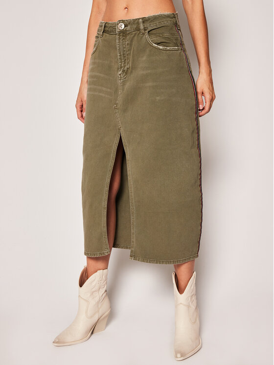 One Teaspoon Gonna di jeans Rock 23287 Verde Regular Fit • Modivo.it