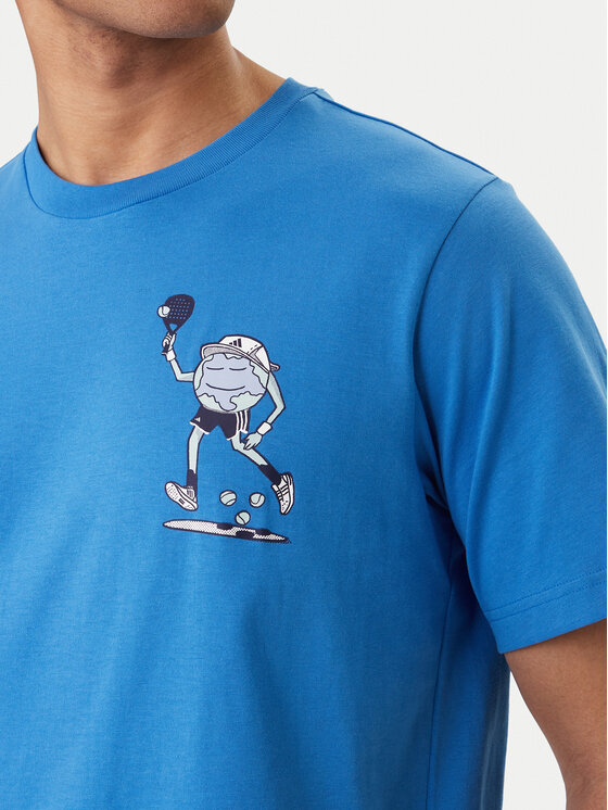 adidas adidas T-Shirt Earth Day Padel Graphic KB4907 Μπλε Regular Fit