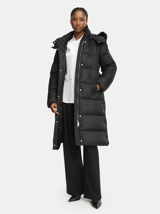 Fracomina Fracomina Winterjacke FR26WC3008O42301 Schwarz Regular Fit