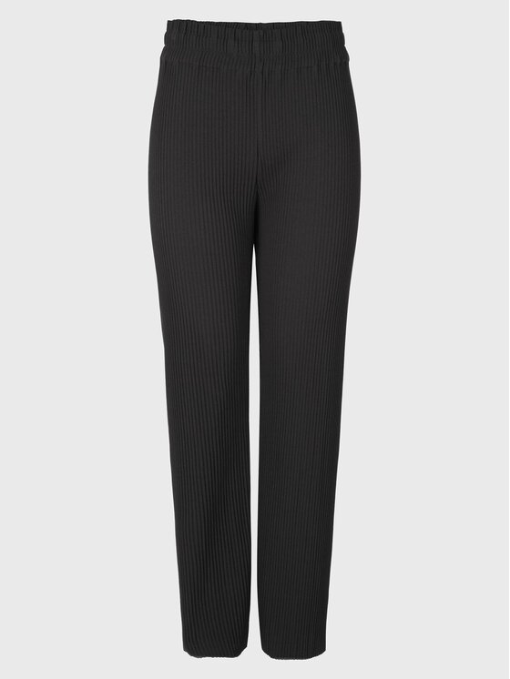 YAS YAS Pantaloni din material 26028051 Negru Regular Fit