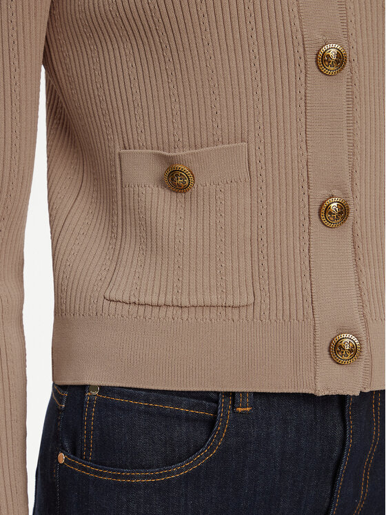 Guess Guess Cardigan W5YR09 Z0130 Bej Regular Fit