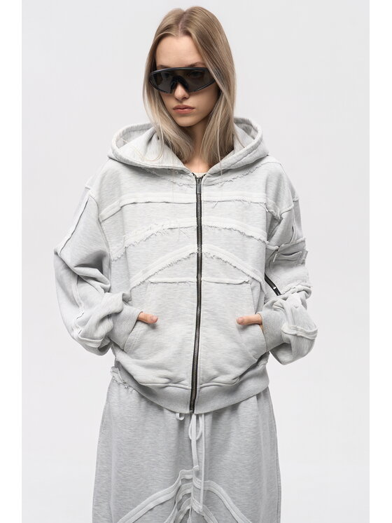 2005 2005 Bluza Skeleton Szary Oversize