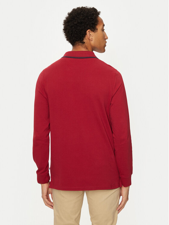 U.S. Polo Assn. U.S. Polo Assn. Тениска с яка и копчета MUP2255 Червен Regular Fit